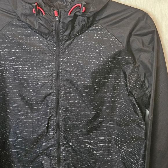 Move by Ardene Reflective Stripe Zip-Up Windbreaker NWOT - Picture 3 of 6